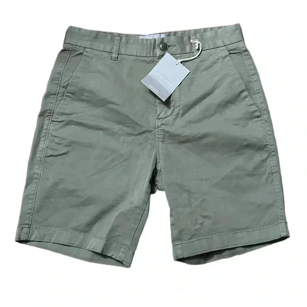 Men’s Everlane Green Performance Chino Shorts Size 28